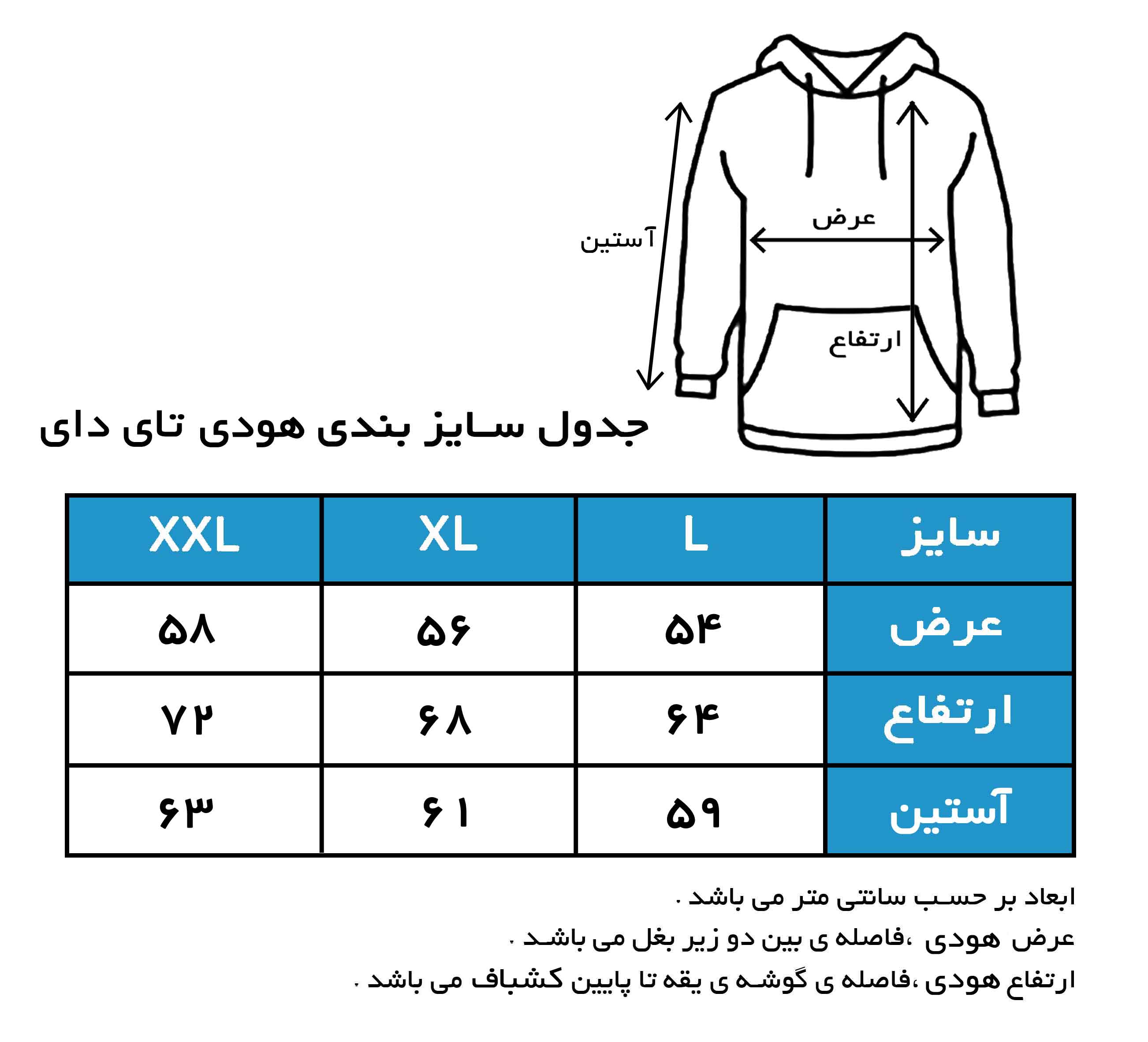 چارت سایزبندی