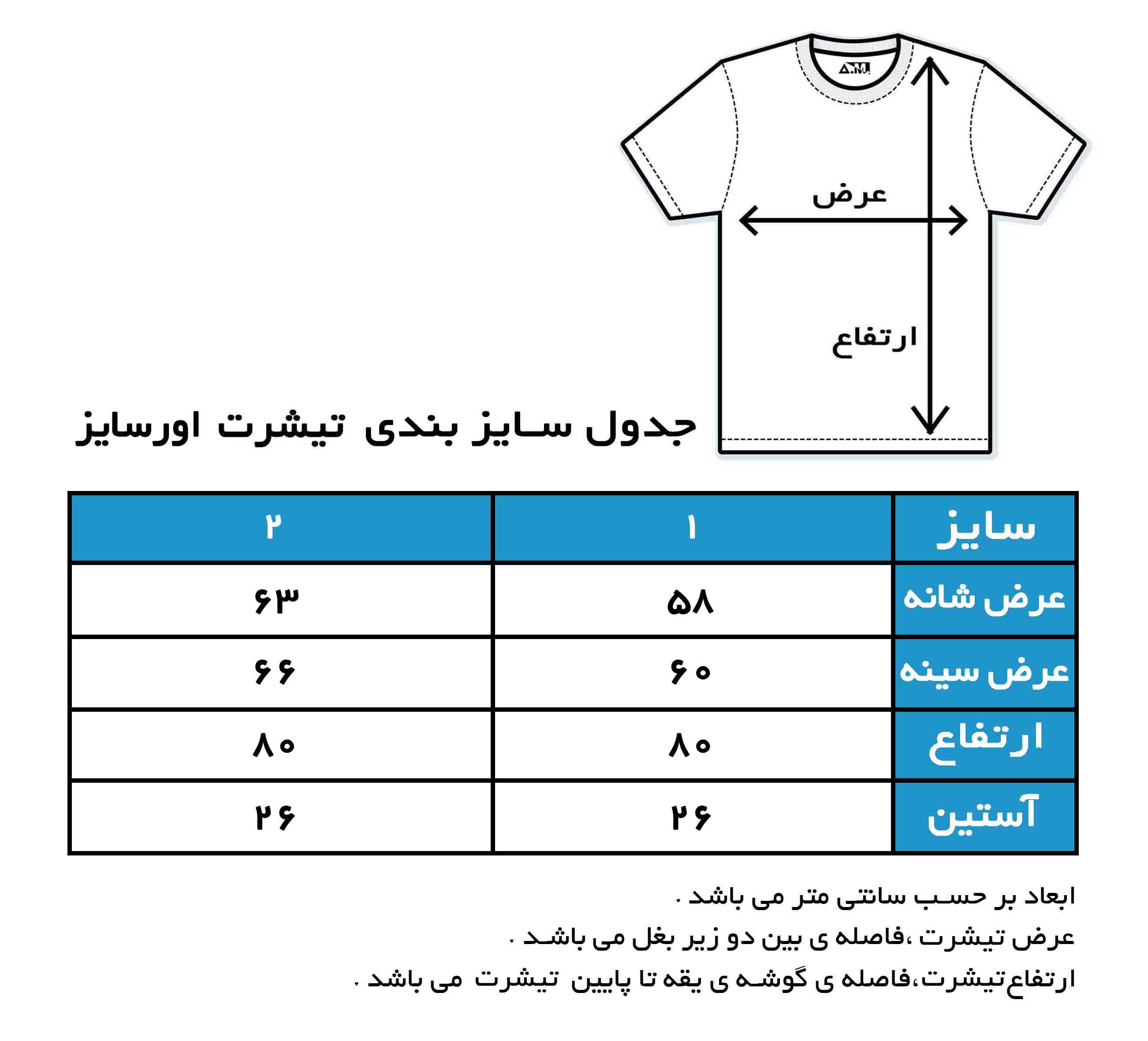 چرت سایز بندی