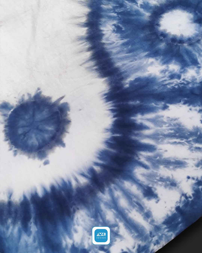 Yin Yang TieDye Tshirt Blue