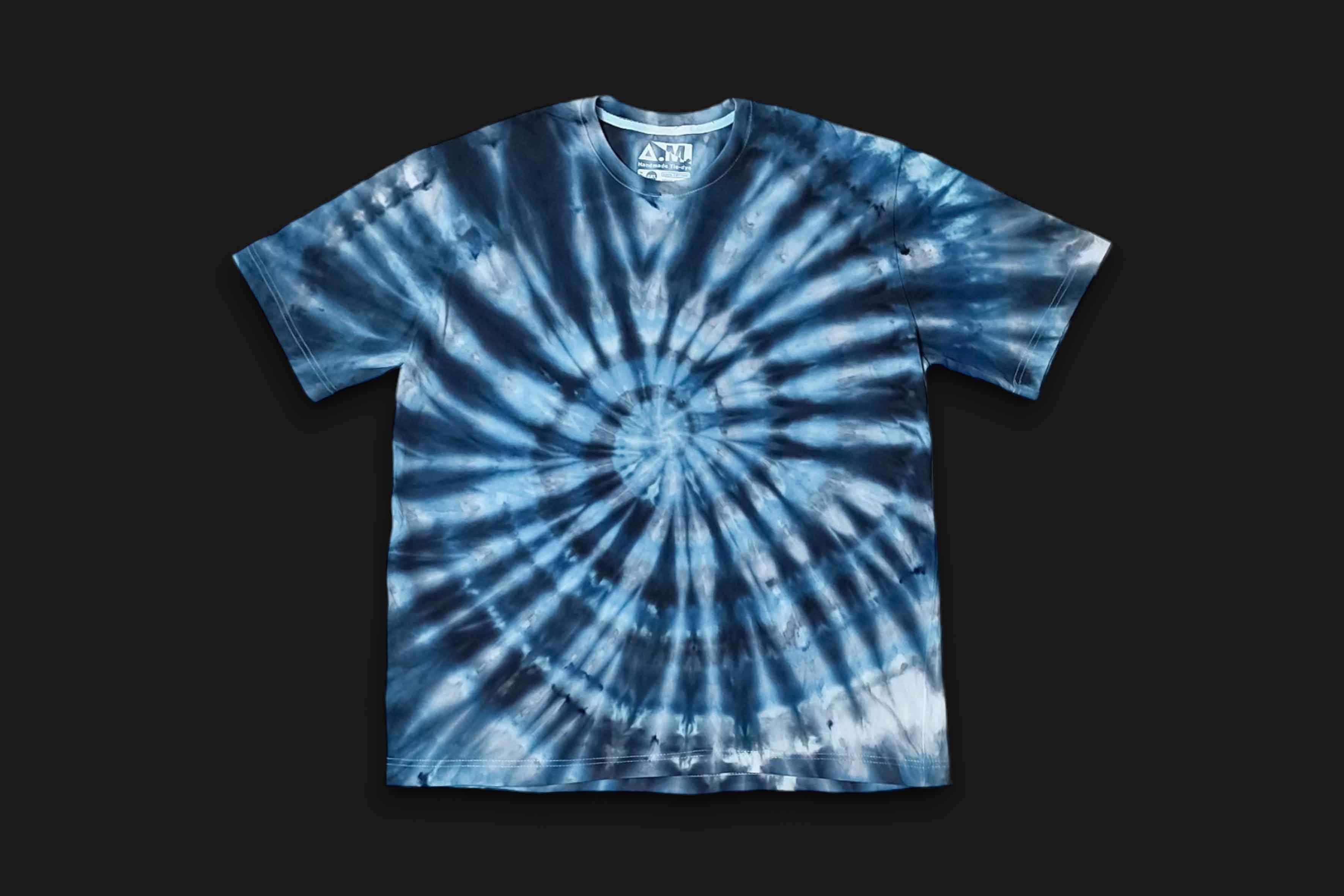 تیشرت آیس دای ( شیبوری ) اسپیرال آبی