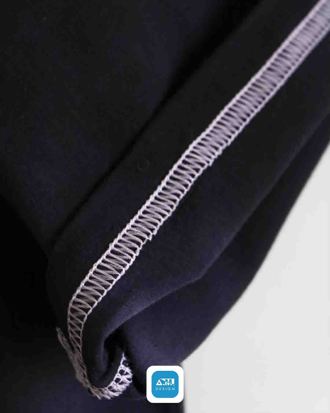 نمای دیگر تیشرت تای دای ( شیبوری ) دارک مود سفید و مشکی - پوشاک تایدای A.M. Design